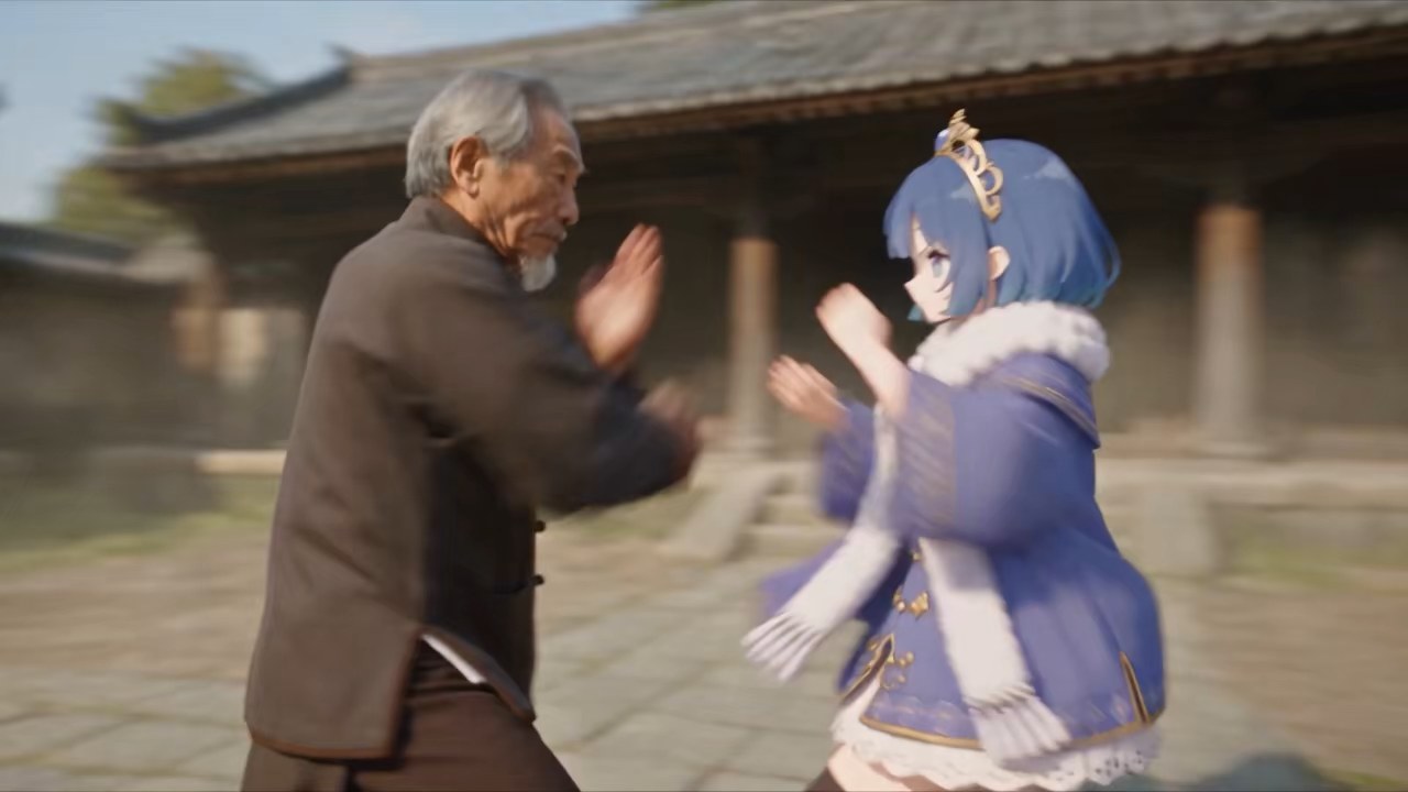実写とアニメーションを組み合わせた作例